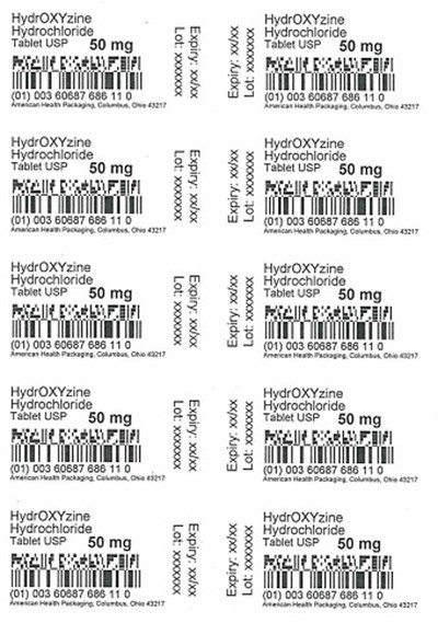 50 mg Hydroxyzine Hydrochloride Tablet Blister (50 mg Blister)